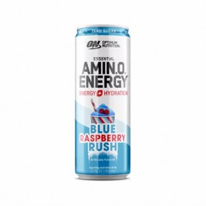 Optimum Nutrition ESSENTIAL AMIN.O. ENERGY+ Electrolytes Sparkling *new* Blue Raspberry Rush 355ml * 12 Cans (12 Servings) Egypt | 1482093-IQ