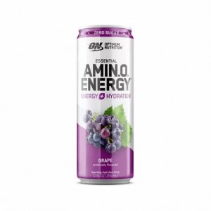 Optimum Nutrition ESSENTIAL AMIN.O. ENERGY+ Electrolytes Sparkling Grape 355ml * 12 Cans (12 Servings) Egypt | 0468937-JX