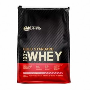 Optimum Nutrition GOLD STANDARD 100% WHEY™ Delicious Strawberry 10 lb (146 Servings) Egypt | 4901735-CH