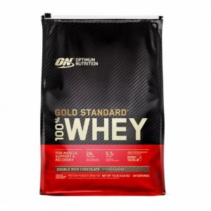 Optimum Nutrition GOLD STANDARD 100% WHEY™ Double Rich Chocolate 10 lb (149 Servings) Egypt | 7034862-ZJ