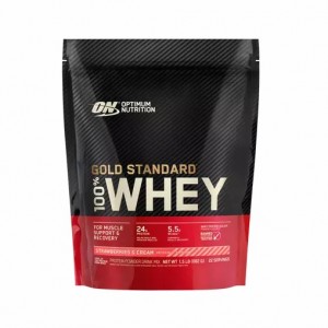 Optimum Nutrition GOLD STANDARD 100% WHEY™ Strawberries & Cream 1.5 lb (22 Servings) Egypt | 3852170-XD