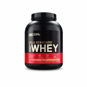 Optimum Nutrition GOLD STANDARD 100% WHEY™ Strawberry Banana 5 lb (75 Servings) Egypt | 5014928-PA