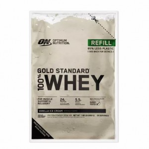 Optimum Nutrition GOLD STANDARD 100% WHEY™ Recyclable Refill Bag Vanilla Ice Cream 2 lb (29 Servings) Egypt | 8219543-WO