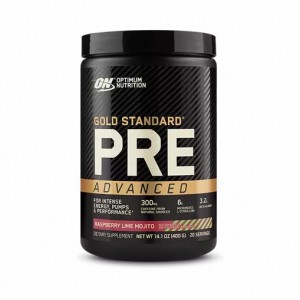 Optimum Nutrition GOLD STANDARD® Pre Advanced Raspberry Lime Mojito 0.88 lb (20 Servings) Egypt | 8296145-MO