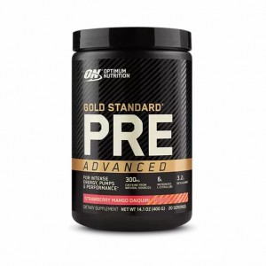 Optimum Nutrition GOLD STANDARD® Pre Advanced Strawberry Mango Daiquiri 0.88 lb (20 Servings) Egypt | 6189250-WL