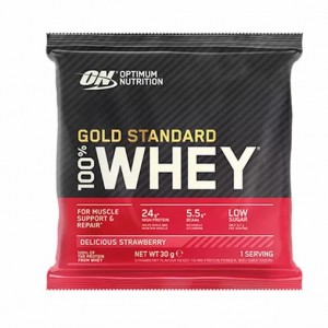 Optimum Nutrition Gold Standard 100% Whey Powder Sachets Delicious Strawberry 1 sachet (30 grams) Egypt | 2497561-NI