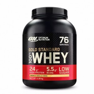 Optimum Nutrition Gold Standard 100% Whey Protein Powder French Vanilla 2.28 kg (76 Servings) Egypt | 0567324-QX