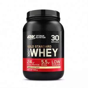 Optimum Nutrition Gold Standard 100% Whey Protein Powder Vanilla Ice Cream 900 grams (30 Servings) Egypt | 8769503-UL