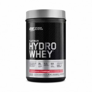 Optimum Nutrition PLATINUM HYDROWHEY™ Supercharged Strawberry 1.76 lb (20 Servings) Egypt | 1483790-LX