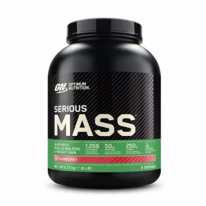 Optimum Nutrition Serious Mass Gainer Strawberry 2.73 kg (8 Servings) Egypt | 3150274-TG