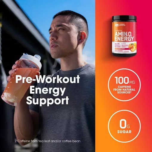 Optimum Nutrition ESSENTIAL AMIN.O. ENERGY® *new* Peach Mango Tango - Notify Me 0.6 lb - Notify me Egypt | 1065972-MC