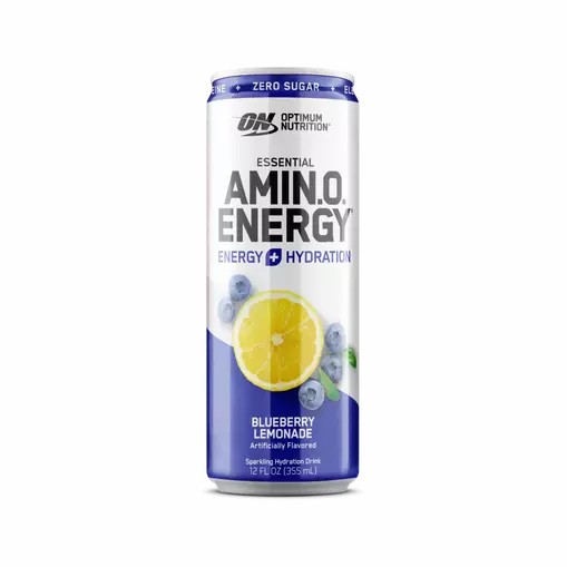 Optimum Nutrition ESSENTIAL AMIN.O. ENERGY+ Electrolytes Sparkling Blueberry Lemonade 355ml * 12 Cans (12 Servings) Egypt | 3807169-BL