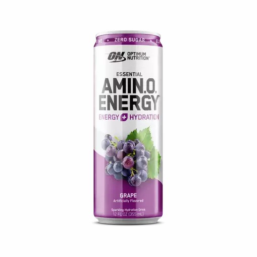 Optimum Nutrition ESSENTIAL AMIN.O. ENERGY+ Electrolytes Sparkling Grape 355ml * 12 Cans (12 Servings) Egypt | 0468937-JX