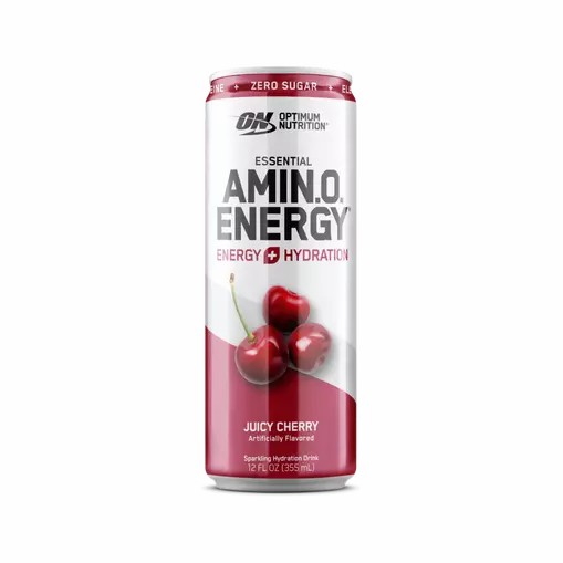 Optimum Nutrition ESSENTIAL AMIN.O. ENERGY+ Electrolytes Sparkling Juicy Cherry 355ml * 12 Cans (12 Servings) Egypt | 8421763-VJ