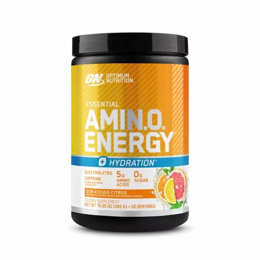 Optimum Nutrition Essential AMIN.O. ENERGY + Electrolytes *new* Sun-kissed Citrus 0.63 lb (30 Servings) Egypt | 6143270-NF