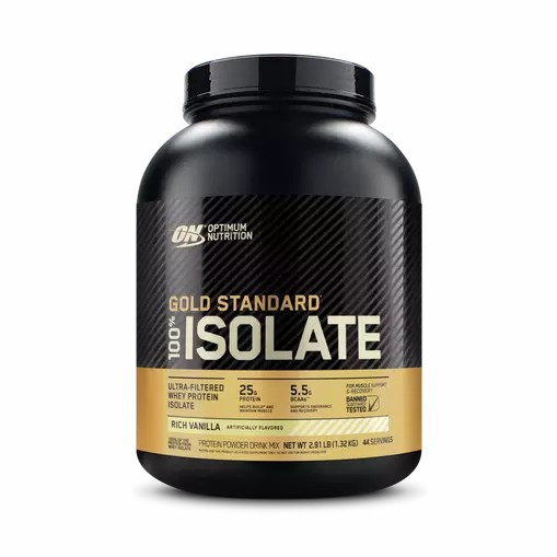 Optimum Nutrition GOLD STANDARD® 100% Isolate Rich Vanilla 2.91 lb (44 Servings) Egypt | 2768519-WO