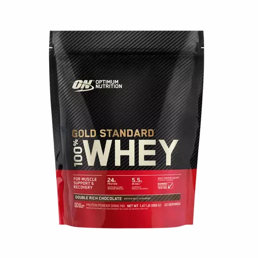 Optimum Nutrition GOLD STANDARD 100% WHEY™ Double Rich Chocolate 1.5 lb (22 Servings) Egypt | 4185039-EP