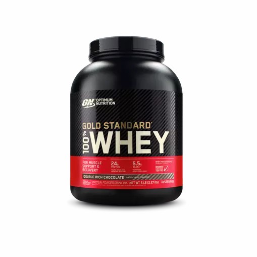 Optimum Nutrition GOLD STANDARD 100% WHEY™ Double Rich Chocolate 5 lb (74 Servings) Egypt | 3907425-VS