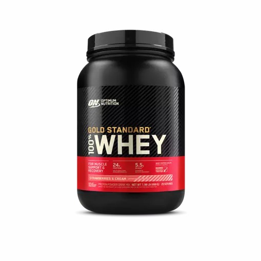 Optimum Nutrition GOLD STANDARD 100% WHEY™ Strawberries & Cream 2 lb (29 Servings) Egypt | 4673920-VD