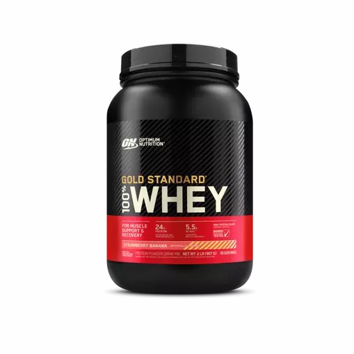 Optimum Nutrition GOLD STANDARD 100% WHEY™ Strawberry Banana 2 lb (30 Servings) Egypt | 2713605-OP