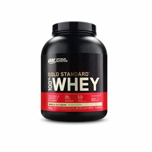 Optimum Nutrition GOLD STANDARD 100% WHEY™ Vanilla Ice Cream 5 lb (73 Servings) Egypt | 2170548-NQ