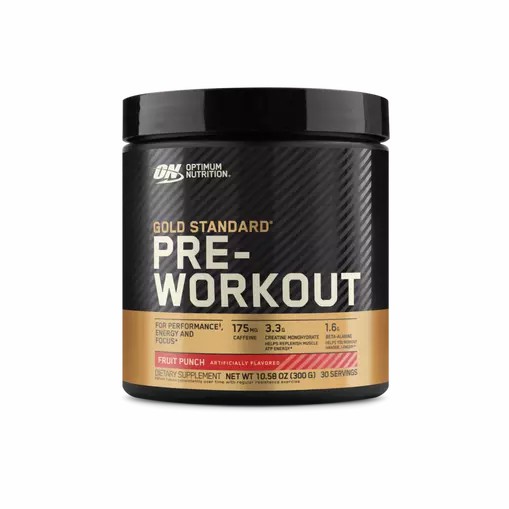 Optimum Nutrition GOLD STANDARD® Pre-Workout Fruit Punch 0.66 lb (30 Servings) Egypt | 9786302-FA