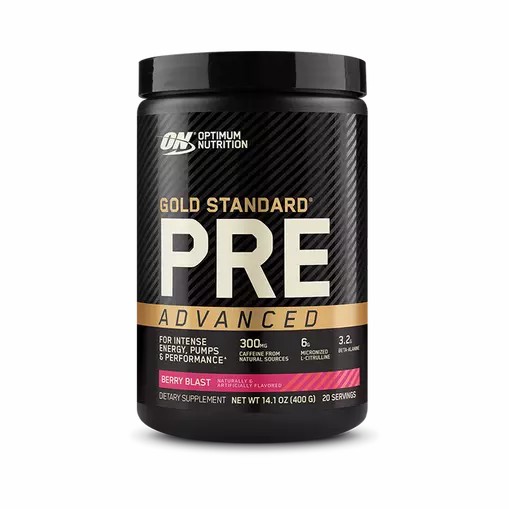 Optimum Nutrition GOLD STANDARD® Pre Advanced Berry Blast 0.88 lb (20 Servings) Egypt | 5732968-IE