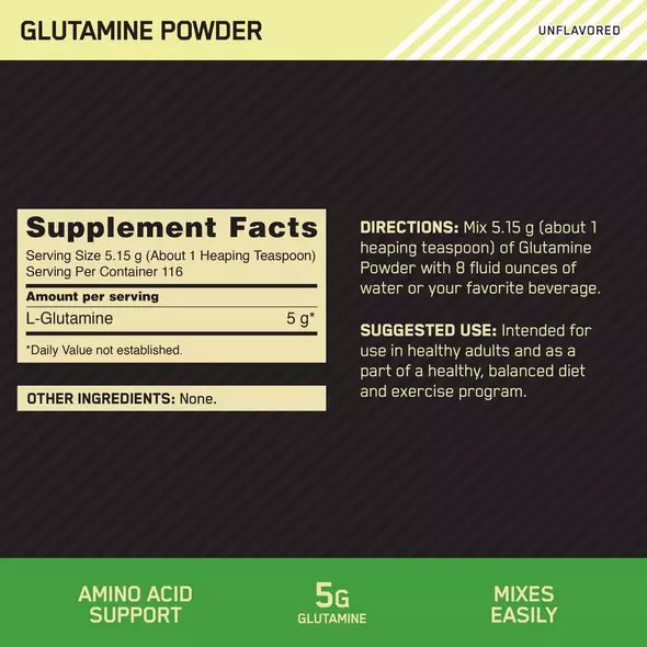 Optimum Nutrition Glutamine Powder 2.2 lb (194 Servings) Egypt | 5268147-TR