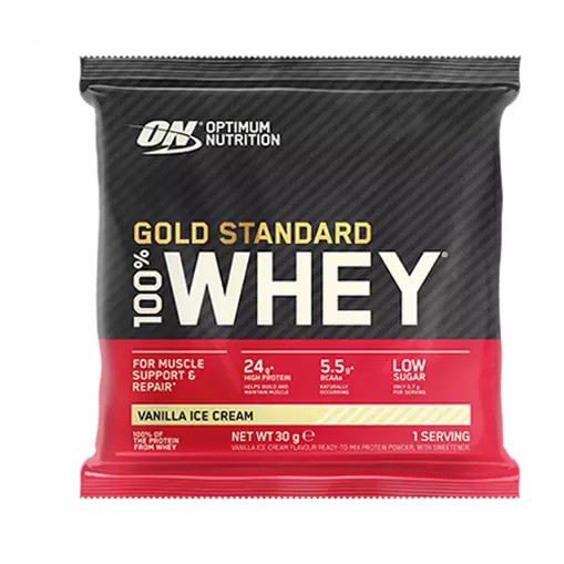 Optimum Nutrition Gold Standard 100% Whey Powder Sachets Vanilla Ice Cream 1 sachet (30 grams) Egypt | 5204768-JB