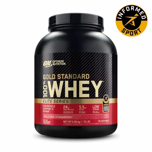 Optimum Nutrition Gold Standard 100% Whey - Elite Series Delicious Strawberry 2.27 kg Egypt | 9876410-BL