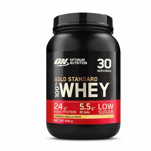 Optimum Nutrition Gold Standard 100% Whey Protein Powder French Vanilla 900 grams (30 Servings) Egypt | 0519237-CY