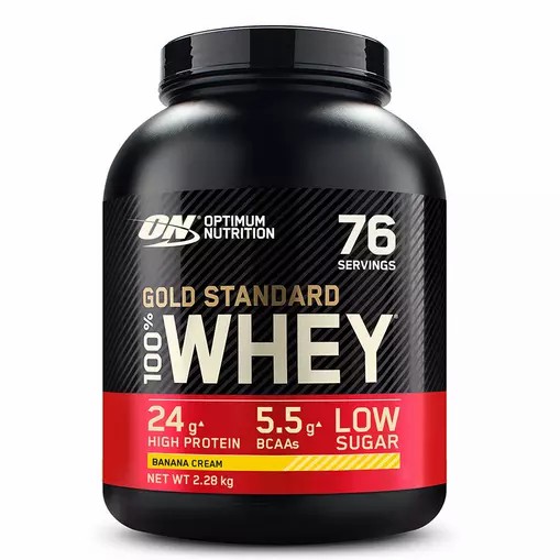 Optimum Nutrition Gold Standard 100% Whey Protein Powder Banana Cream 2.28 kg (76 Servings) Egypt | 2753816-FE