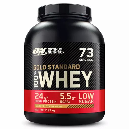 Optimum Nutrition Gold Standard 100% Whey Protein Powder Caramel Toffee Fudge 2.27 kg (73 Servings) Egypt | 9470265-BJ