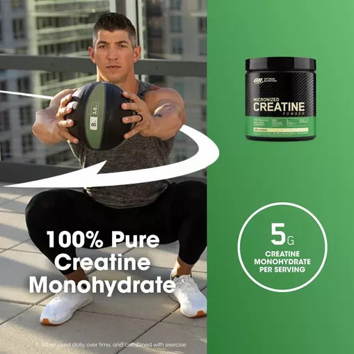 Optimum Nutrition Micronized Creatine Powder Unflavored 0.66 lb (60 Servings) Egypt | 8029431-BL