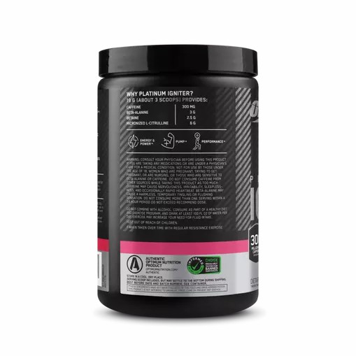 Optimum Nutrition Platinum Igniter Berry Lemonade Blast 0.84 lb (20 Servings) Egypt | 3567019-UY