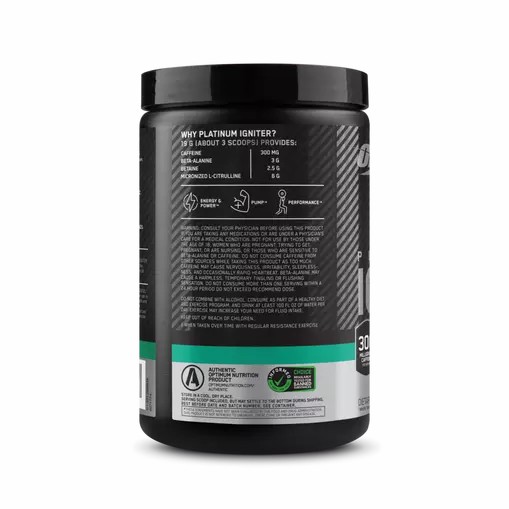 Optimum Nutrition Platinum Igniter Cherry Lime Punch 0.84 lb (20 Servings) Egypt | 7908352-MU