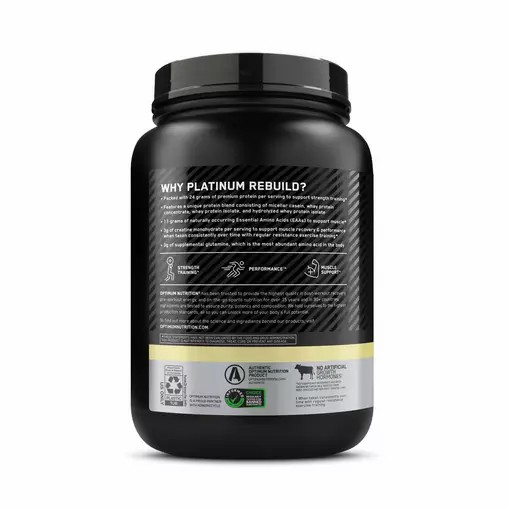 Optimum Nutrition Platinum Rebuild Vanilla Buttercream 1.63 lb (20 Servings) Egypt | 3827659-XV