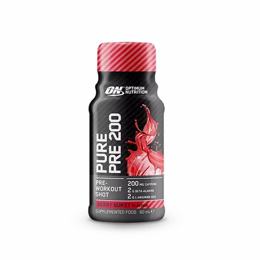 Optimum Nutrition Pure Pre 200 Pre-Workout Shot Berry 60ml (12 shots) Egypt | 2509138-GH