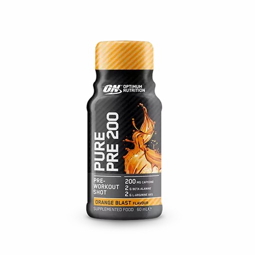 Optimum Nutrition Pure Pre 200 Pre-Workout Shot Orange 60ml (12 shots) Egypt | 2063587-BN