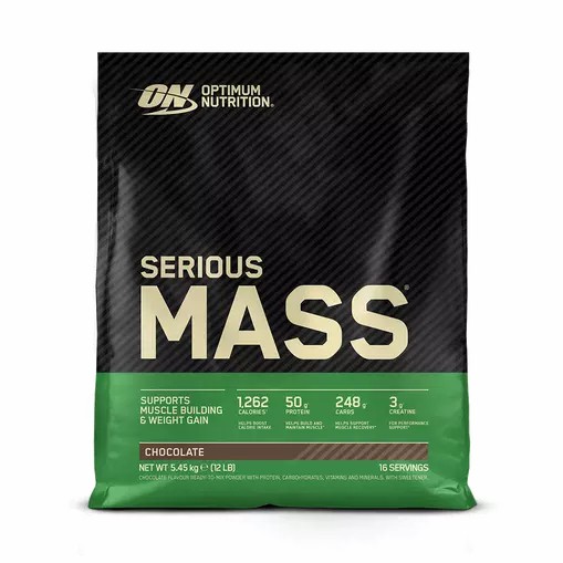 Optimum Nutrition Serious Mass Chocolate 5.45 kg (16 Servings) Egypt | 4053269-YC