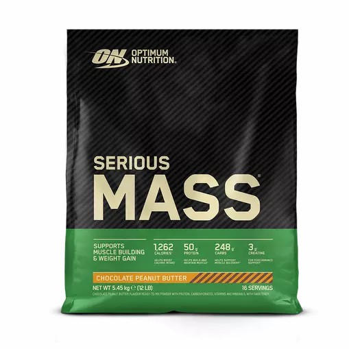 Optimum Nutrition Serious Mass Chocolate Peanut Butter 5.45 kg (16 Servings) Egypt | 1392864-IM