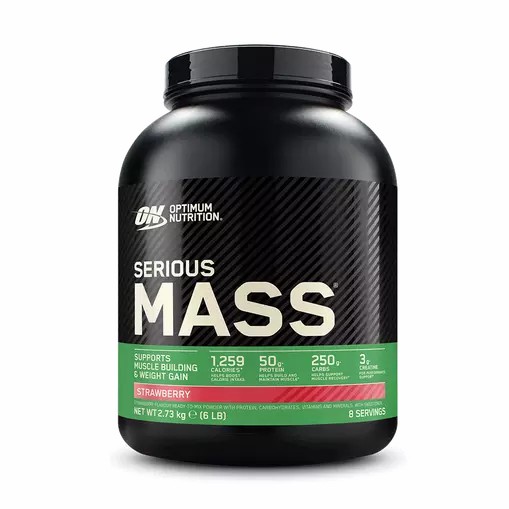 Optimum Nutrition Serious Mass Gainer Strawberry 2.73 kg (8 Servings) Egypt | 3150274-TG